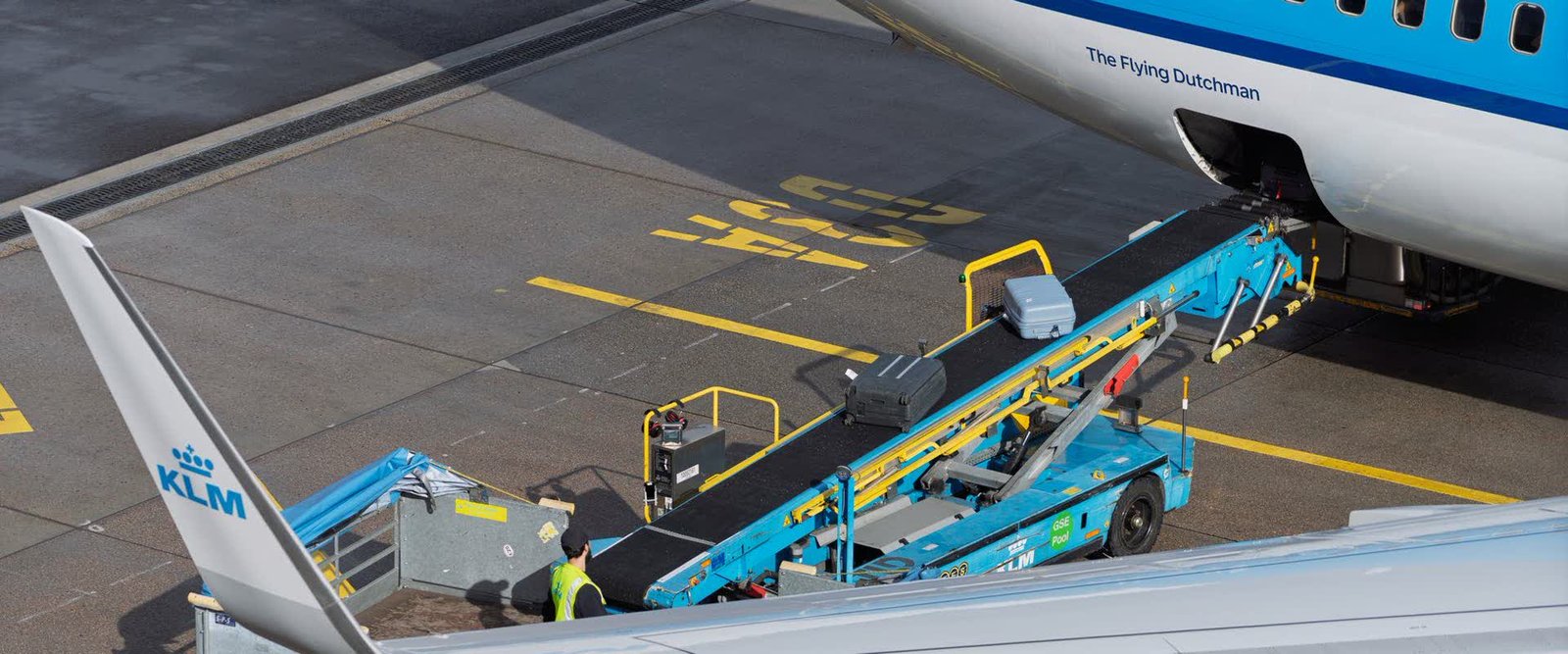 Freight being loaded onto an aircraft for the India to United Kingdom route